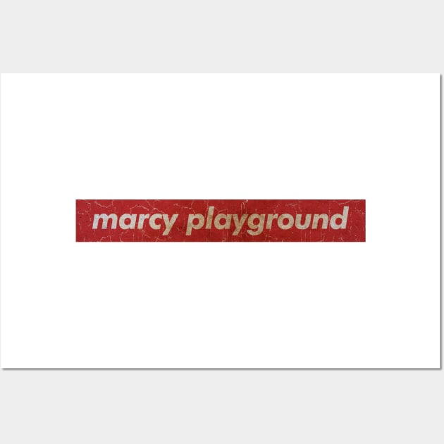 Marcy Playground - SIMPLE RED VINTAGE Wall Art by GLOBALARTWORD